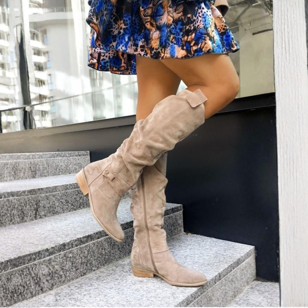 Lina | Stivali in pelle scamosciata