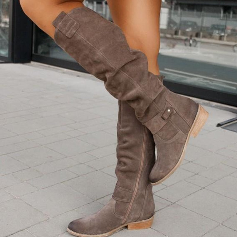 Lina – Bequeme, warme Wildlederstiefel für Damen