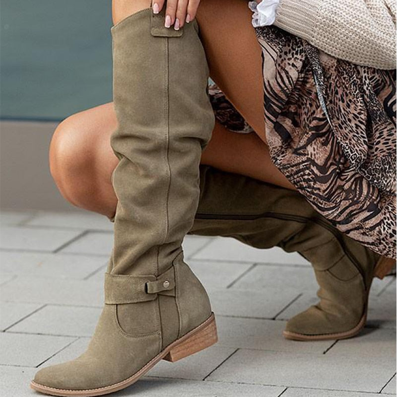 Lina – Bequeme, warme Wildlederstiefel für Damen